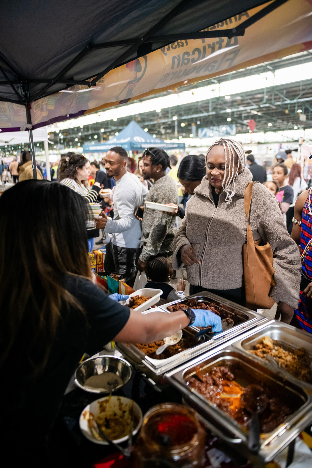 African fashion stall