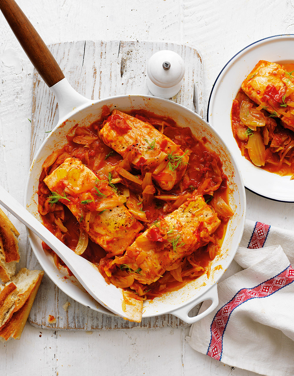 Braised fennel & tomato with salmon