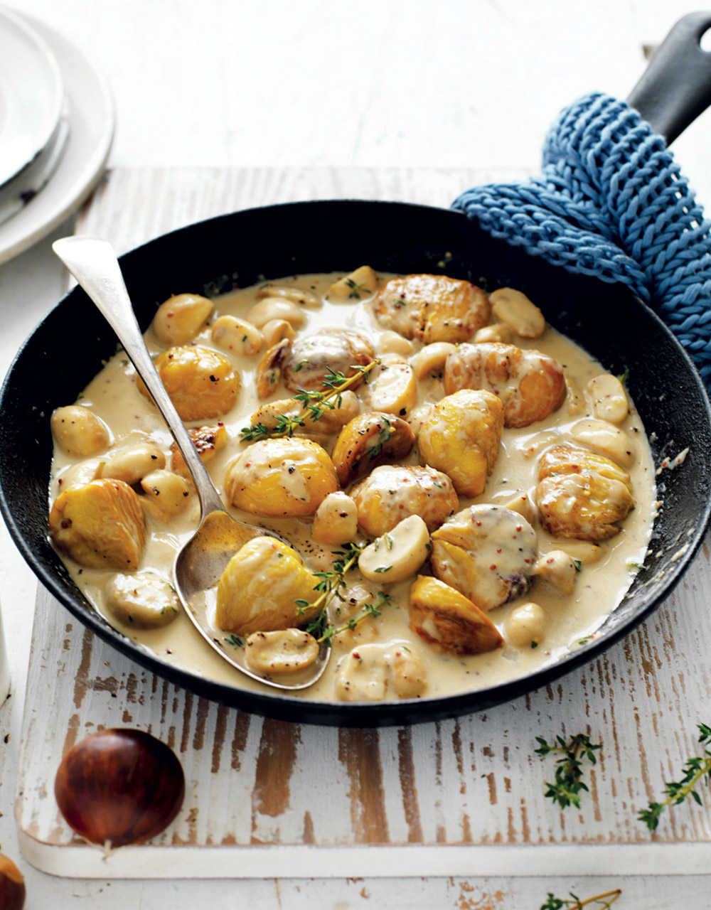 Chestnut & mushroom sauce