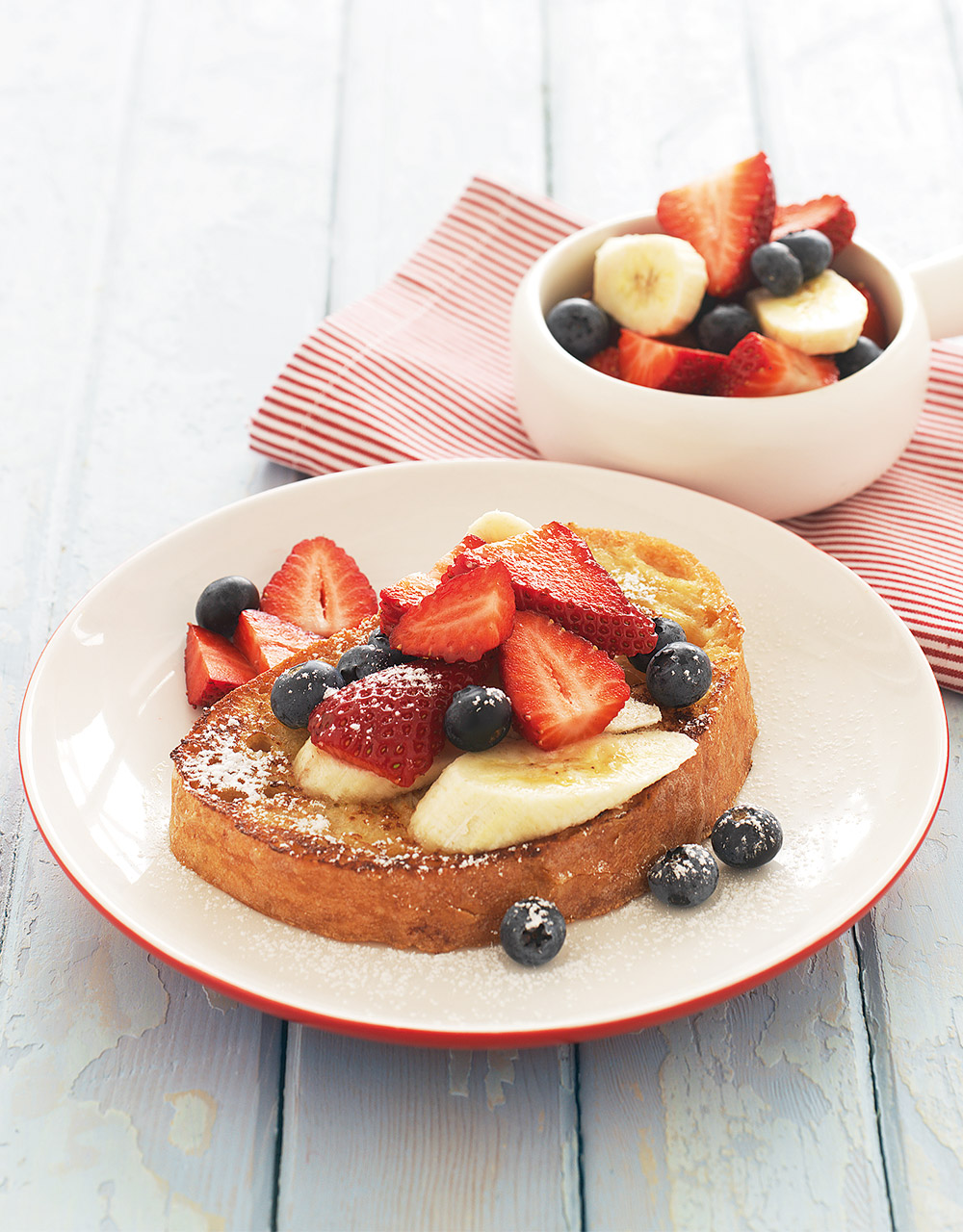 Fresh fruit with French toast
