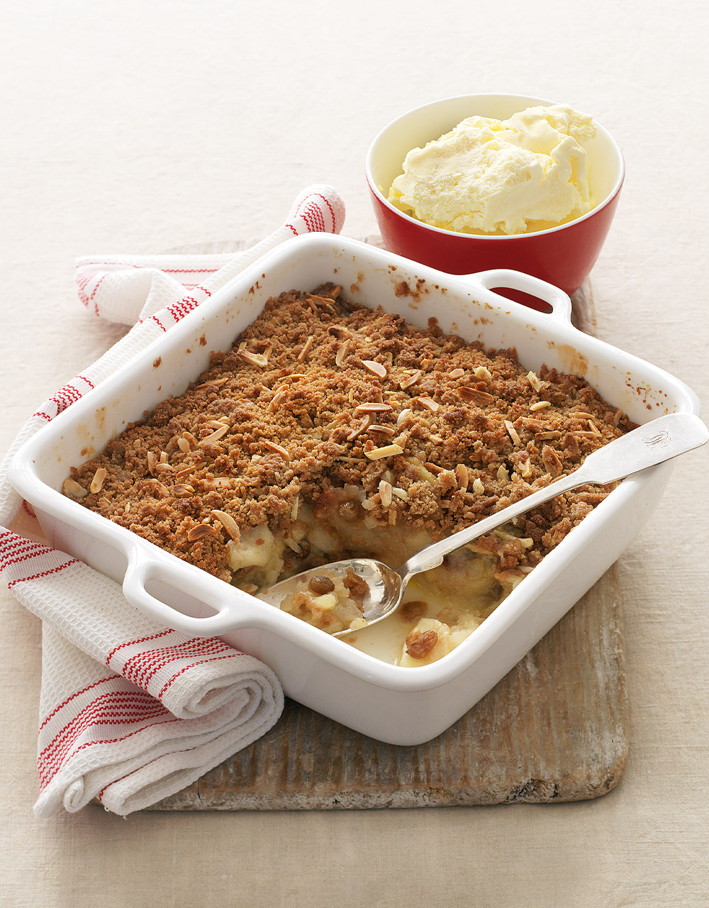 Granny Smith apple crumble