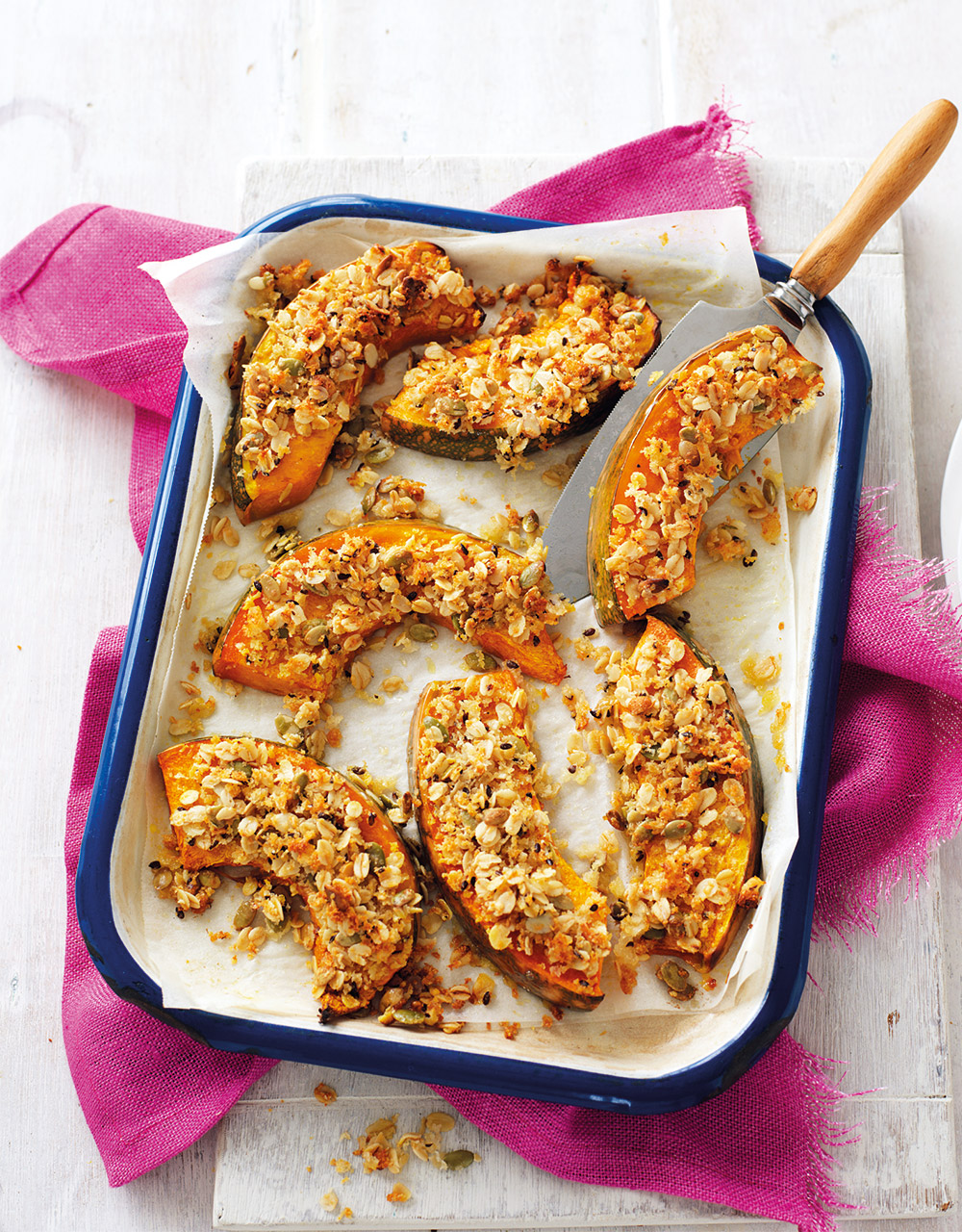 Jap Pumpkin With Parmesan & Seed Crumble