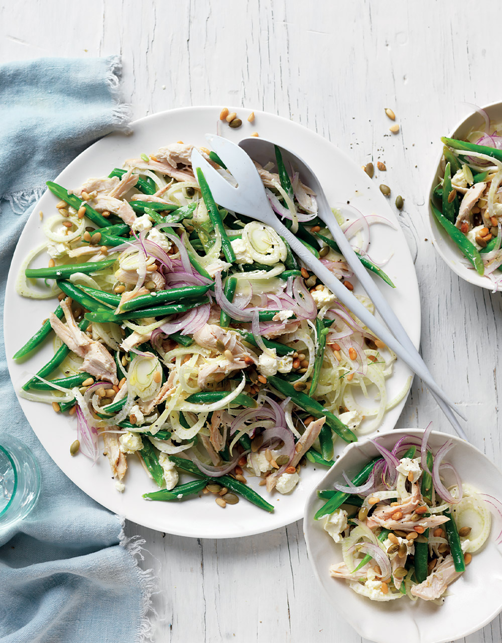 Baby Fennel, Bean & BBQ Chicken Salad