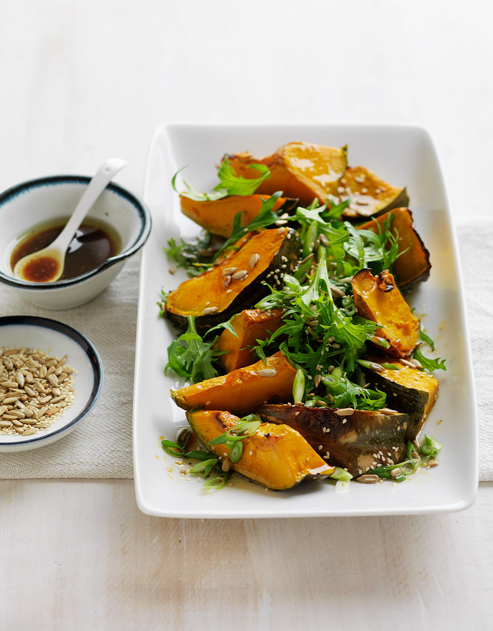 Roast Jap Pumpkin Salad With Soy Dressing