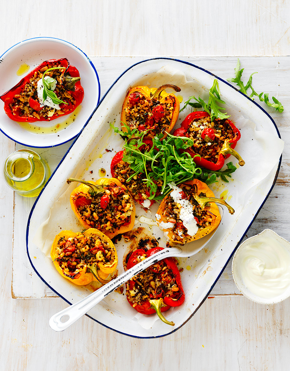 Roasted Capsicum With Tomatoes & Feta