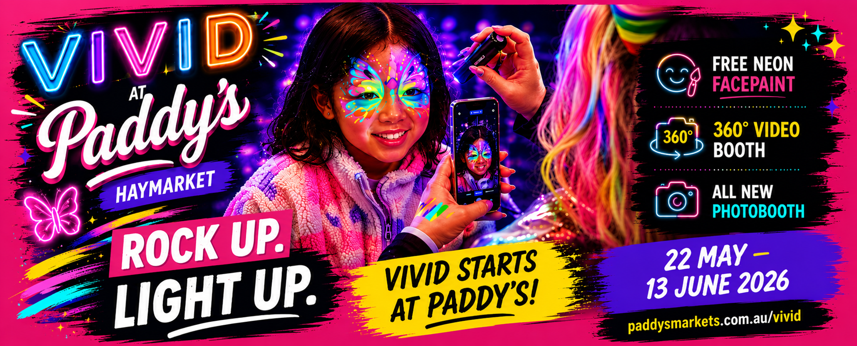 Vivid Sydney at Paddy's Markets | Every Fri Sat Sun 12pm - 3pm During Vivid Sydney